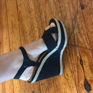 Express Platform Wedge Sandal with ankle strap 9